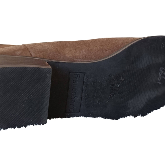 Franco Sarto Tan Over the Knee Boots With Zipper Closure - Picture 4 of 9